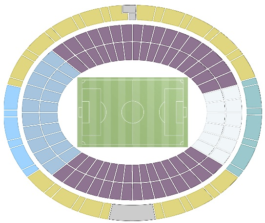 Mapa Estadio Ciudad de los Deportes